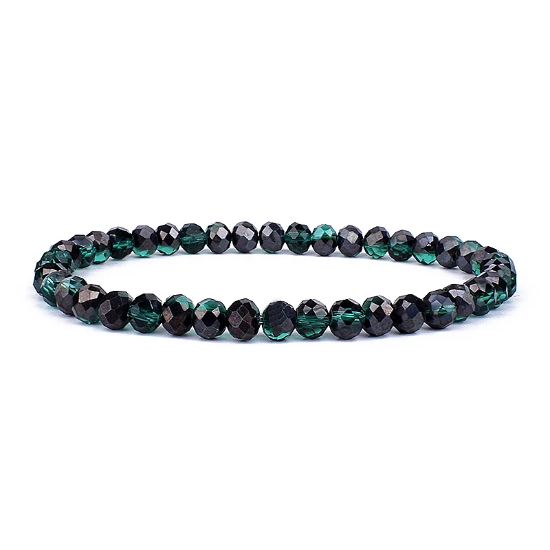 

Minimalist Healing 6/8mm Mini Facted Crystal Stone Bead Bracelet Unisex Natural Charoite Obsidian lapis lazuli Friendship Gift
