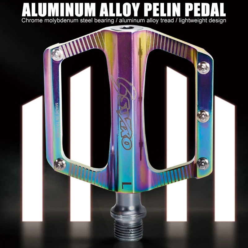 

Mountain Bike Pedals Bicycle Flat Pedals Lightweight Aluminum Alloy Pedals for Road Mountain Bike MC889
