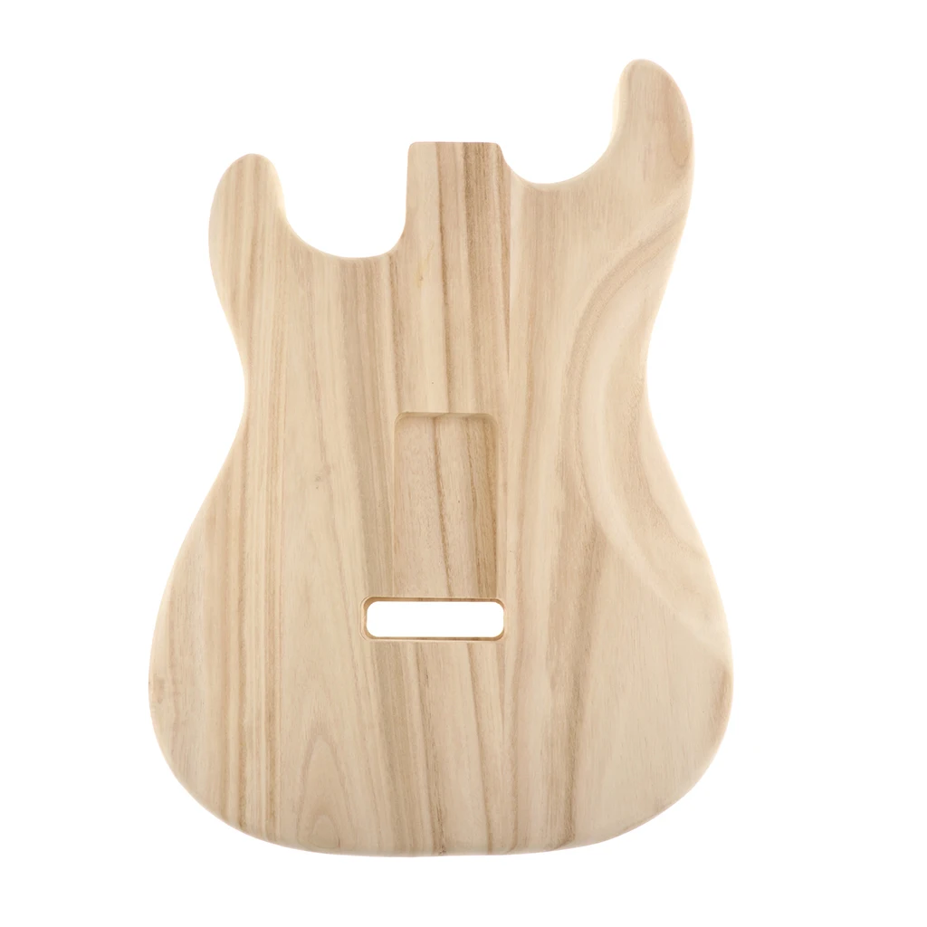 

2x Polished Sycamore Guitar Unfinished Body For ST Electric Guitar Parts