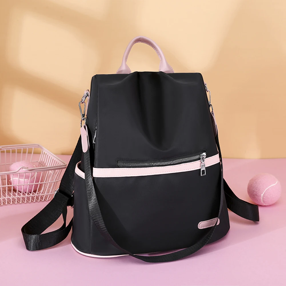

3 in 1 Anti-Theft Women Backpacks Oxford Cloth Contrast Color Backpack Female Travel Bag Female Large Capacity Hand bag mochila