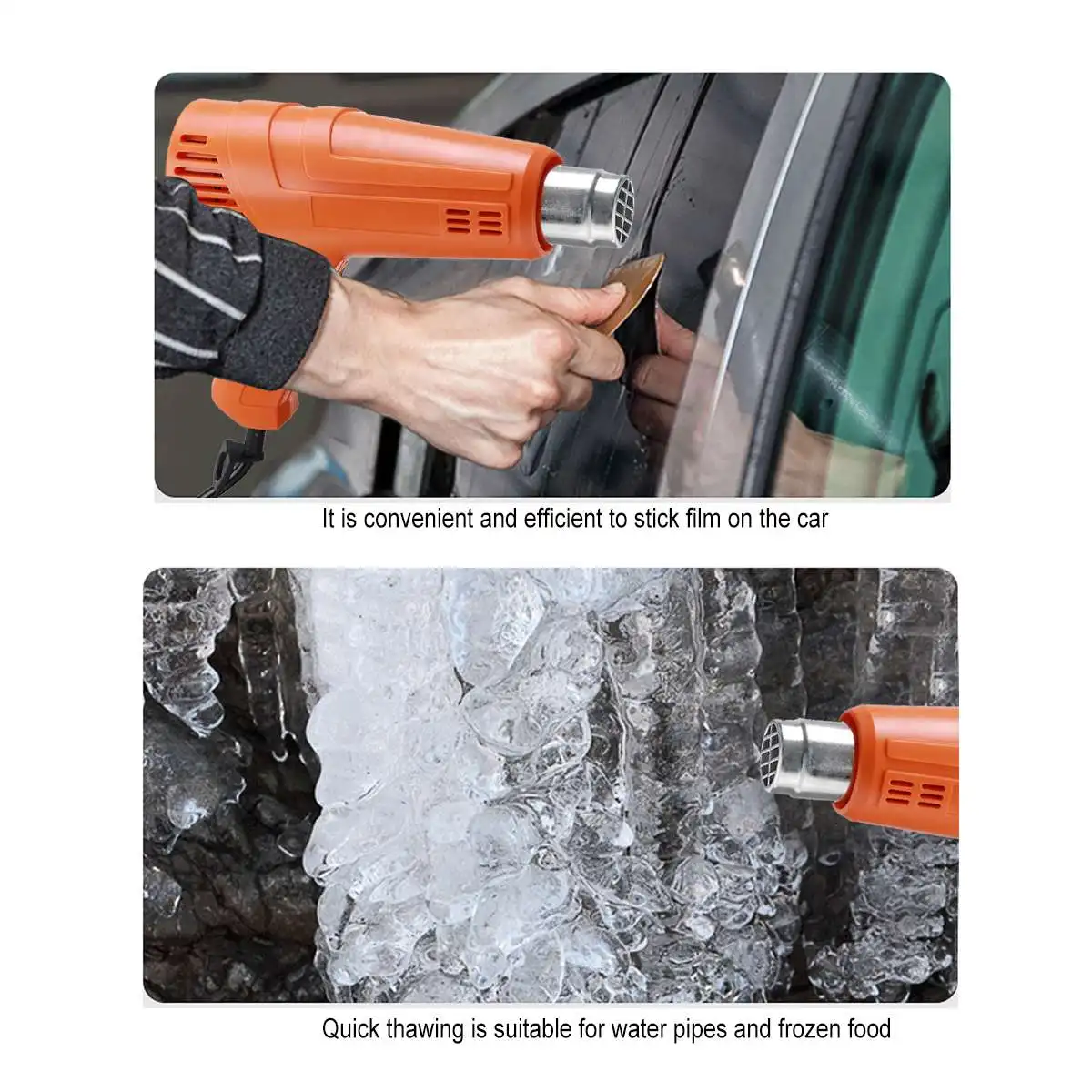 

110V/220V 2200W Heat Gun Electric Hot Air Guns Stepless Temperature Adjustment Industrial Power Tool with Four Nozzle