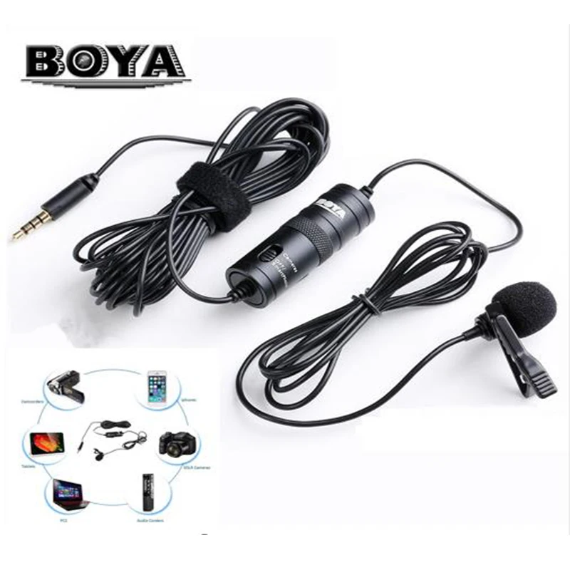 Петличный микрофон BOYA BY M1 6 м конденсер M1DM видео в режиме реального времени Mic