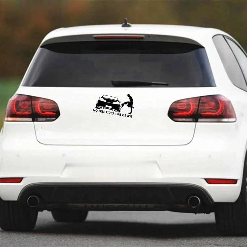 

Car Sticker Decorative Motorcycle Sticker No Free Ride Gasoline or Butt Decorative Accessories Creative Waterproof PVC,20cm*15cm