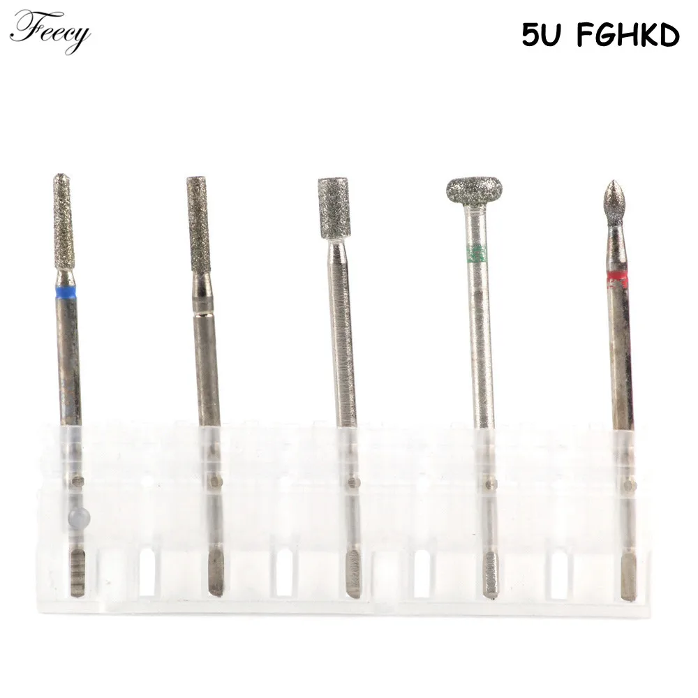 S05-5U-FGHKD Алмазная фреза для маникюра, электрическая вращающаяся фреза для ногтей, фрезы для маникюра, фрезы для ногтей, фрезы для педикюра, кутикулы - Цвет: S05-5U-FGHKD