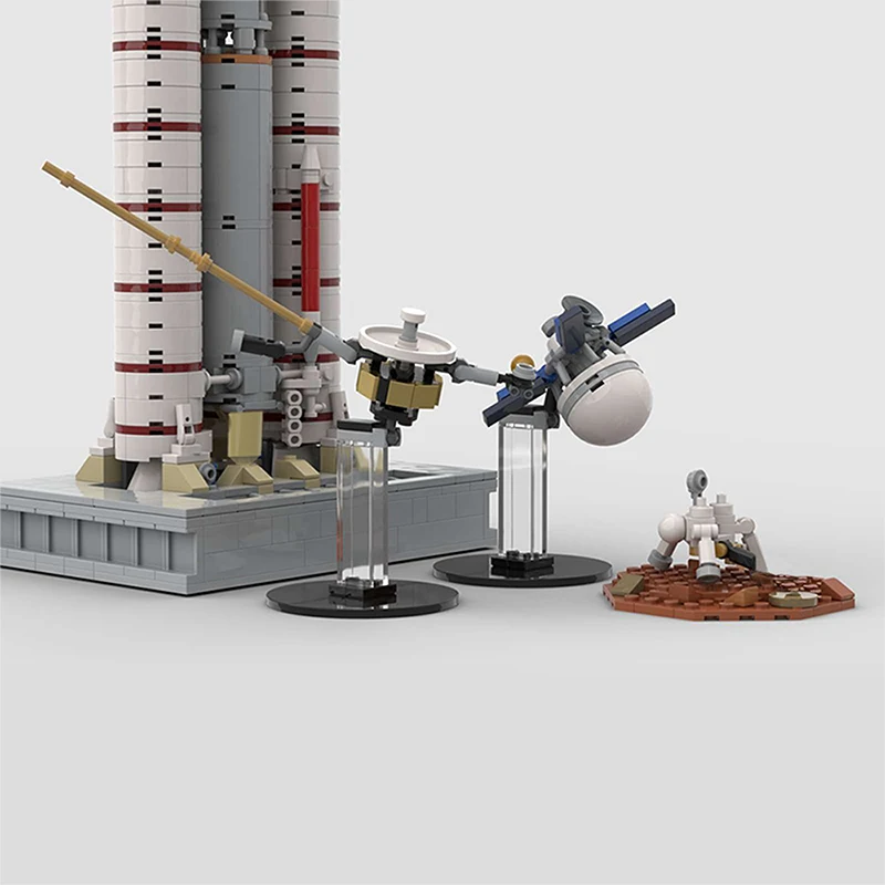 

MOC Titan Centaur Scale Missile Weapon Rocket Launcher Huygens Saturn Probe Kids Brain Game Toy Boys Best Gift Home Decoration