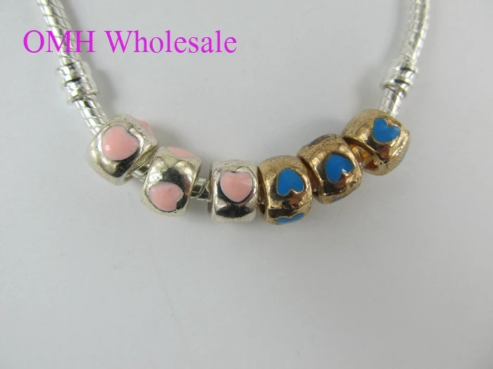 OMH Wholesale Jewelry Accessories Zinc Alloy Bag European Space Bead Bracelet F8219 | Украшения и аксессуары