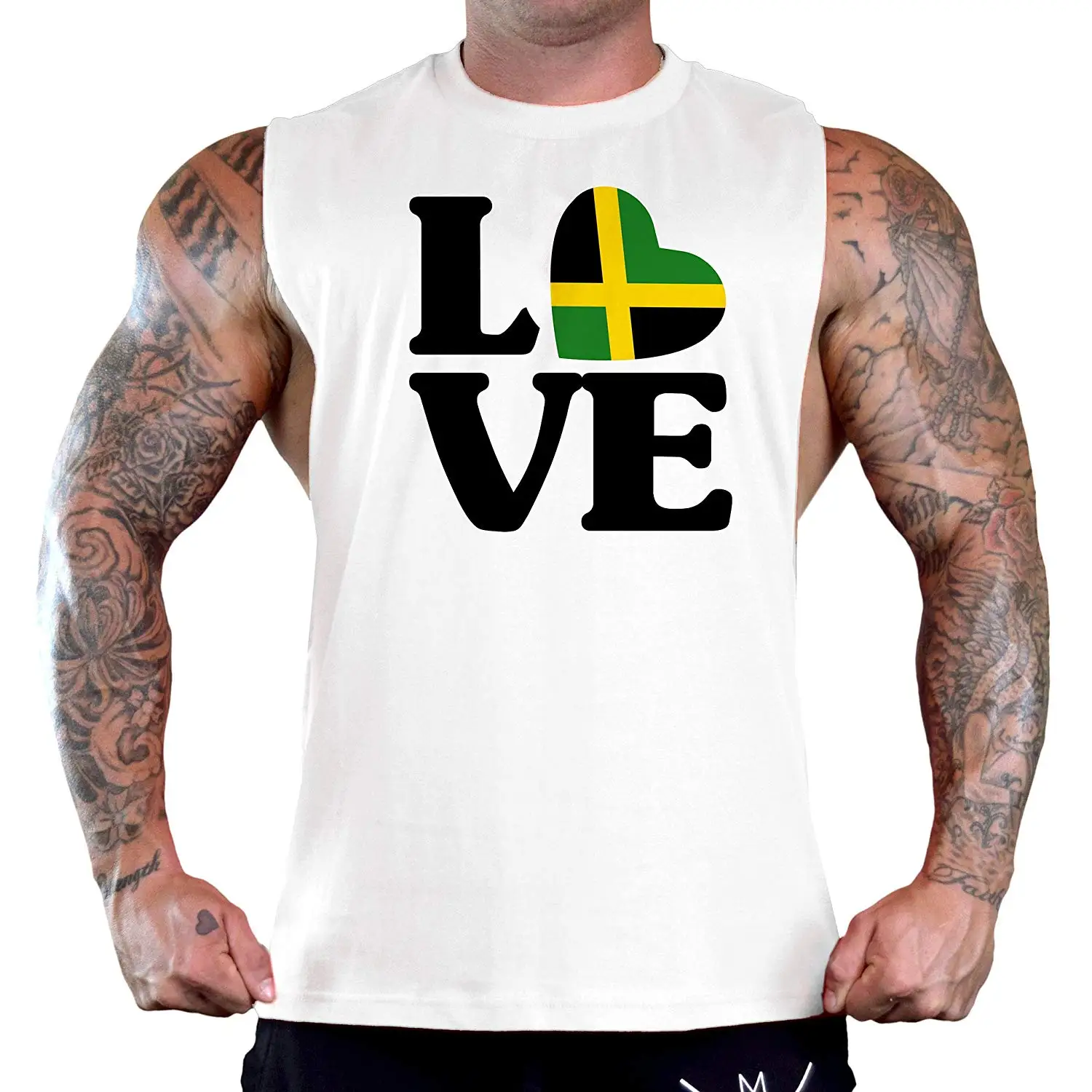 Мужская майка Jamaica Love Tee B1111 PLY белая майка| |