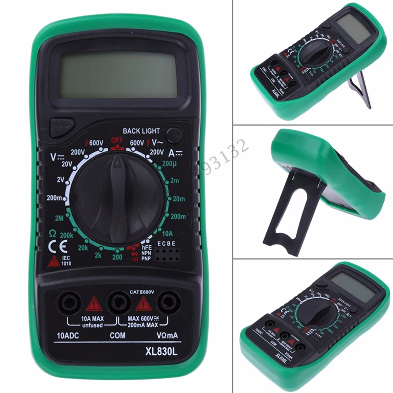 

Xl830l Digital Multimeter Voltmeter Ammeter AC DC OHM Volt T