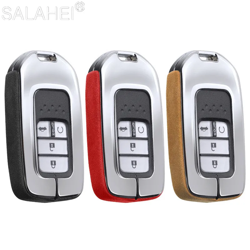 

Hot Sale Faux Flip Fur Zinc Alloy Case For Honda 2017 2018 19CRV Pilot Accord Civic Jazz Jade Fit HR-V Freed Keyless Accessories