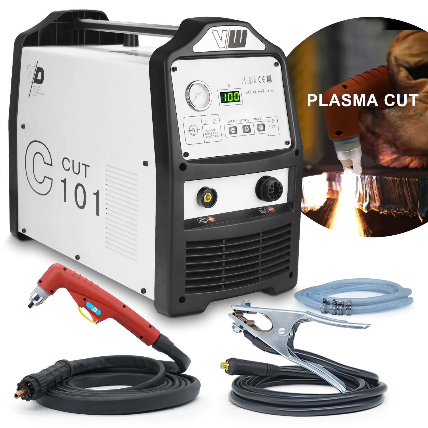 

Plasma Cutter C101 Pilot Arc Inveter cutting 50MM Non-HF Arc CNC