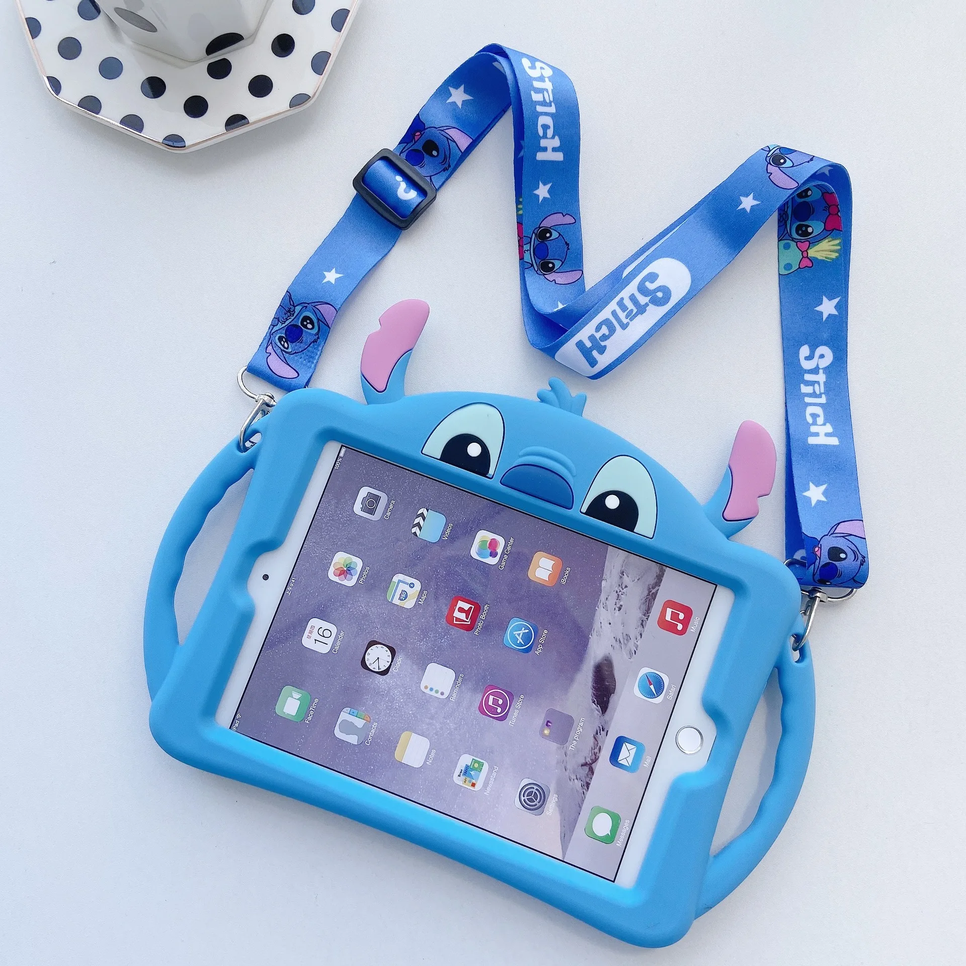 

Чехол Disney Stitch для IPad 9,7 2017 2018 Mini, чехол для IPad 10,2 Pro 9,7, мягкий силиконовый чехол-подставка для планшета Air 1 2