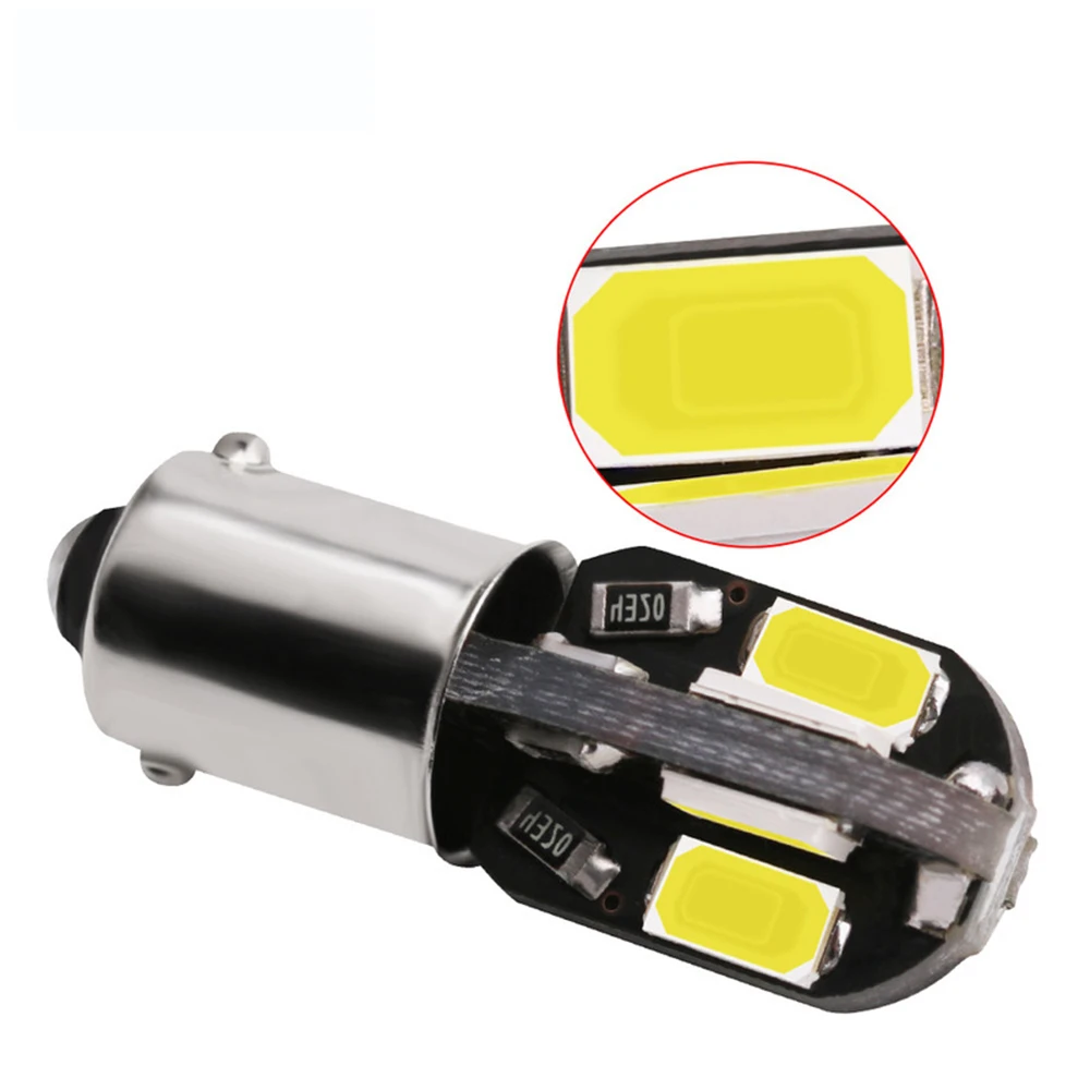 4 шт. BA9S 8 SMD 5630 Светодиодный Canbus лампы t4w h6w Автомобильный светодиодный интерьер