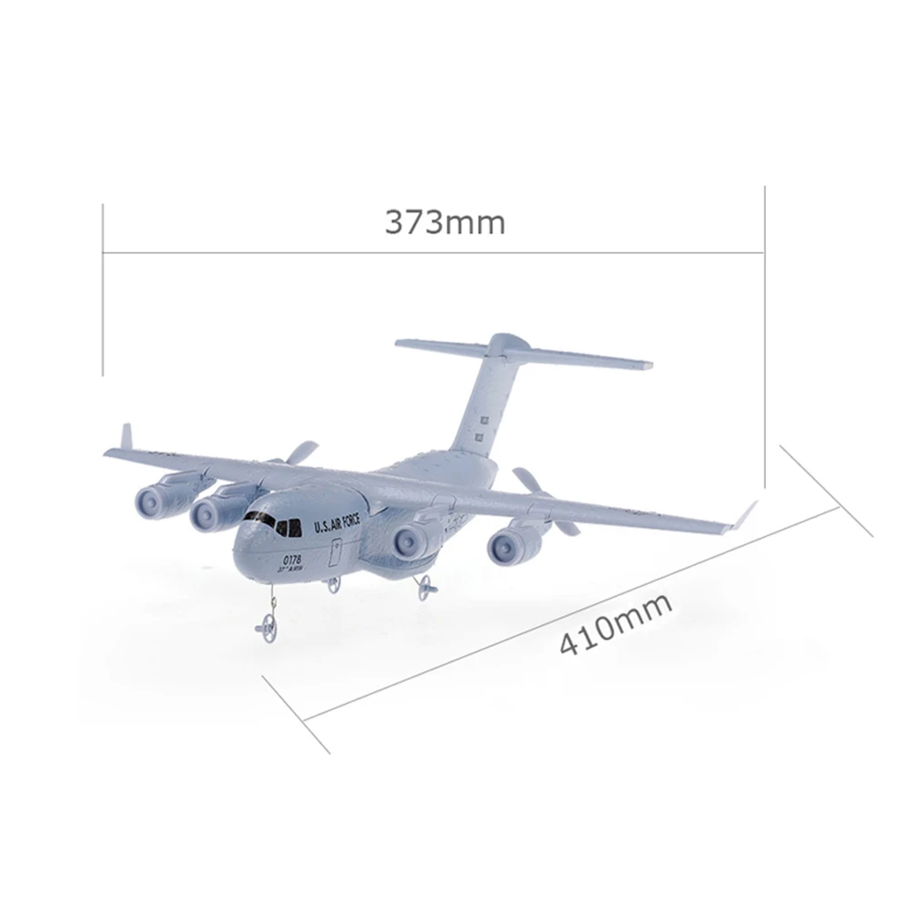 2 4 ГГц 2CH 3 Axis RC DIY Сделай Сам C17 транспортный самолет размах крыльев EPP модель