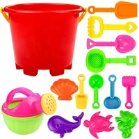 14pcs beach tools set sand playing toys for kids fun water beach seaside tools children outdoor interactive toys giftsgm