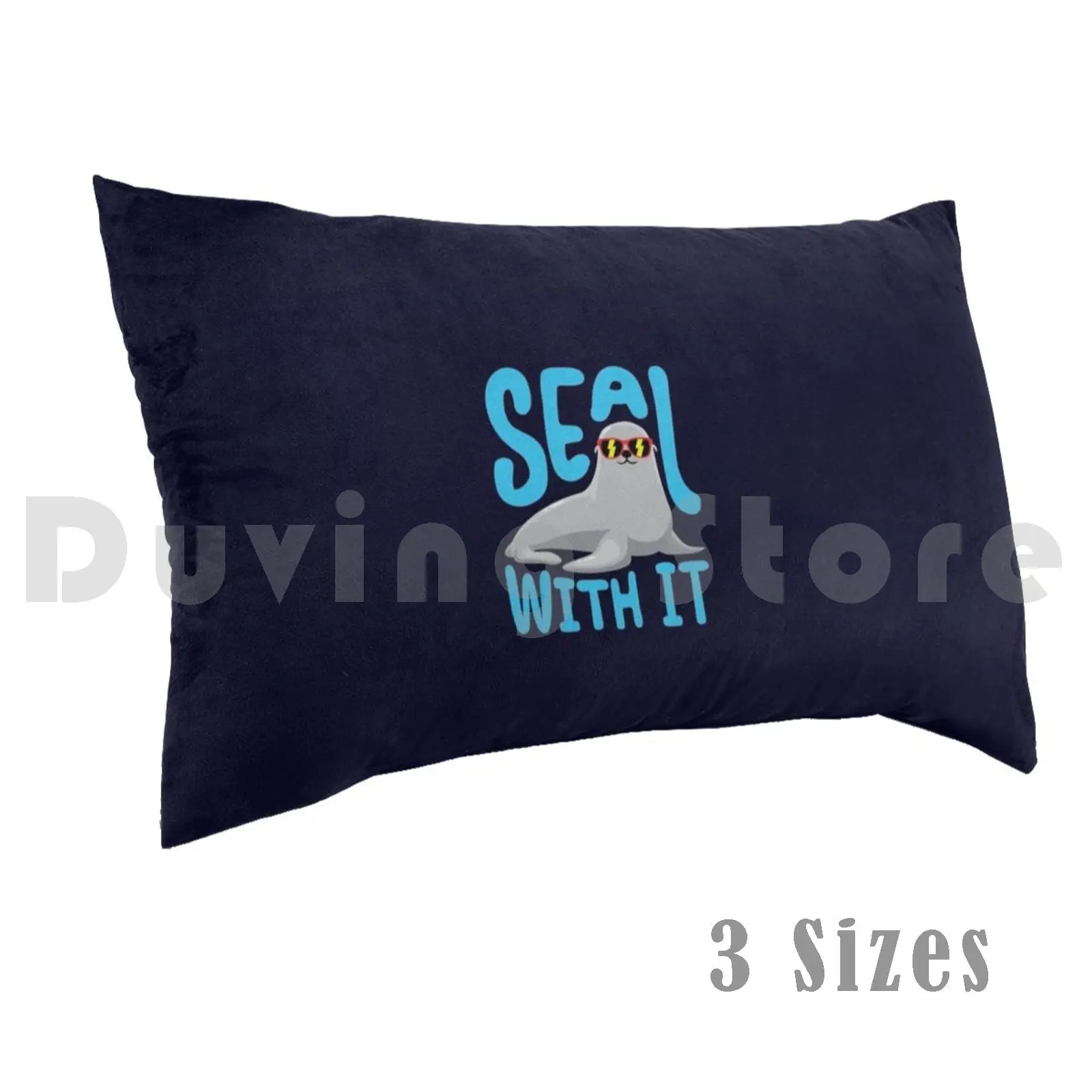 

Seal With It Seals Sea Life Pillow Case Printed 50x75 Funny Ocean Humor Sea Life Seal Animal Seals