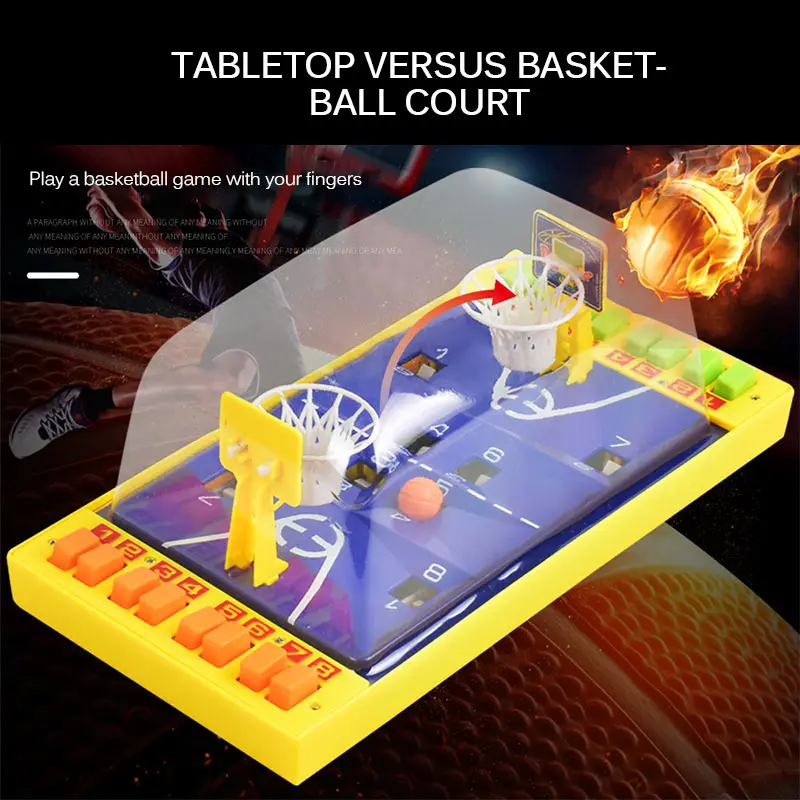 

Finger Basketball Training Game Toy Kid Double Finger Ejection Basketball Court Parent-child Indoor Interactive Sports Toy