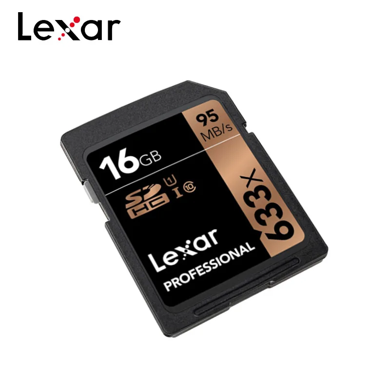 16GB Lexar sd-карта 16 ГБ 32 ГБ 64 ГБ 128 Гб карта памяти 633x C10 SDXC флэш-накопитель для камеры - Емкость: 16GB