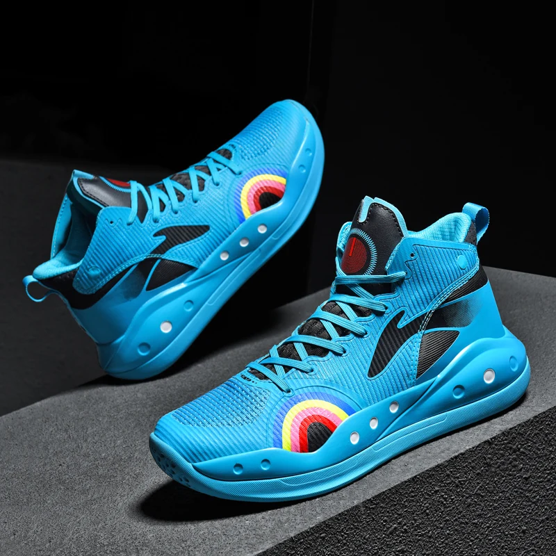 Самые продаваемые баскетбольные ботинки мужские белые желтые спортивные для