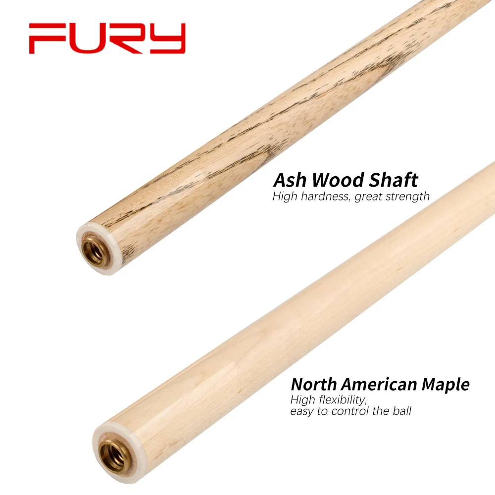 FURY JPS-1/2 Billiard 3 Pieces  Jump Cue Stick Ash Maple Shaft 13.8mm H5 Green Glass Fiber Tip Billar Cue Kit for Athlete images - 6