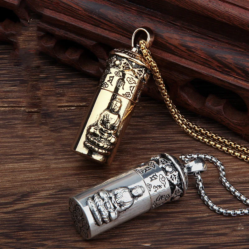

Wheel Flint Kerosene Lighter Fire Sealed Waterproof Metal Smoking Lighters Couple Pendant Cigarettes Lighters Grinding