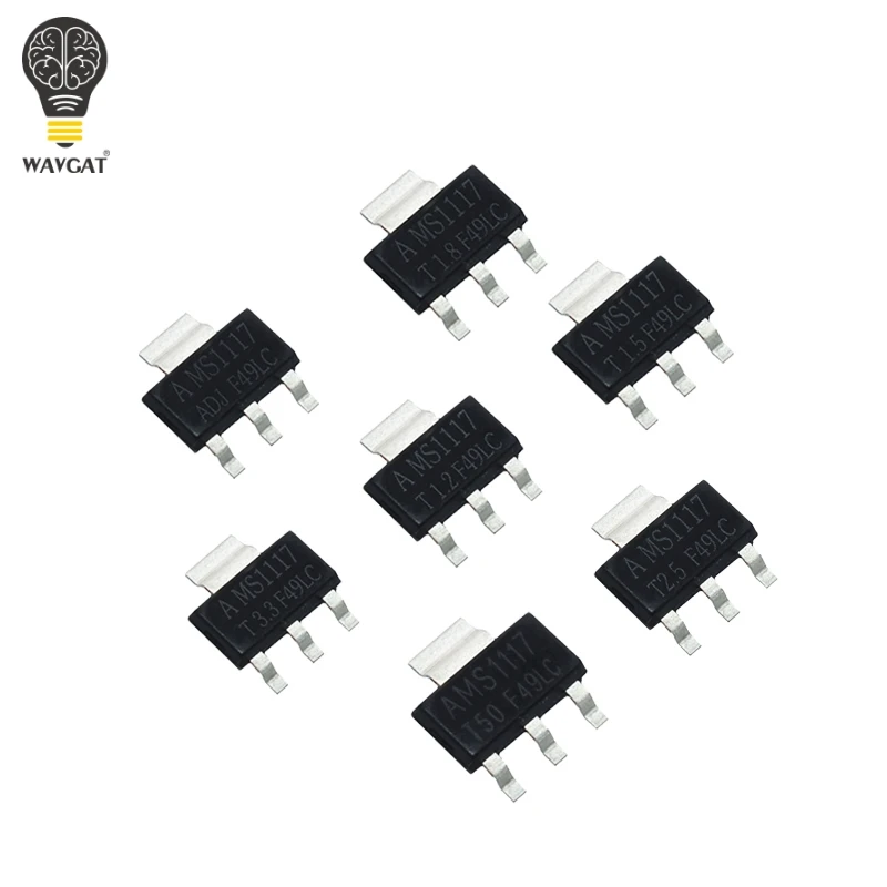AMS1117 серии 3.3V ADJ 1.8V 1.2V 5.0V 3.3 5.0 стабильное напряжение питания чип|voltage regulator|regulator