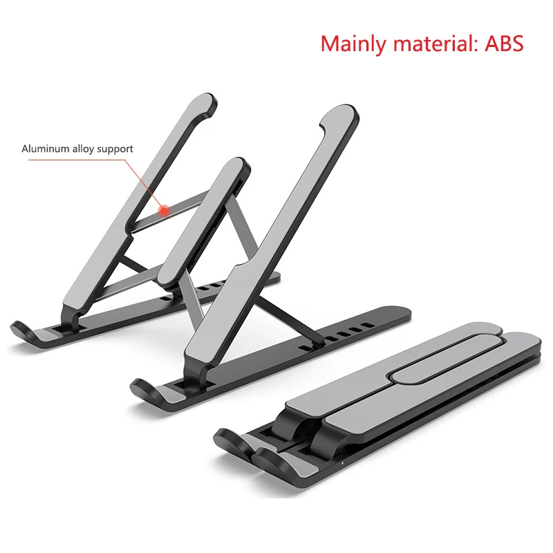

2020 New Portable Laptop Stand Foldable Support Base Notebook Stand Holder For Macbook Pro Air HP Lapdesk Computer Bracket Riser