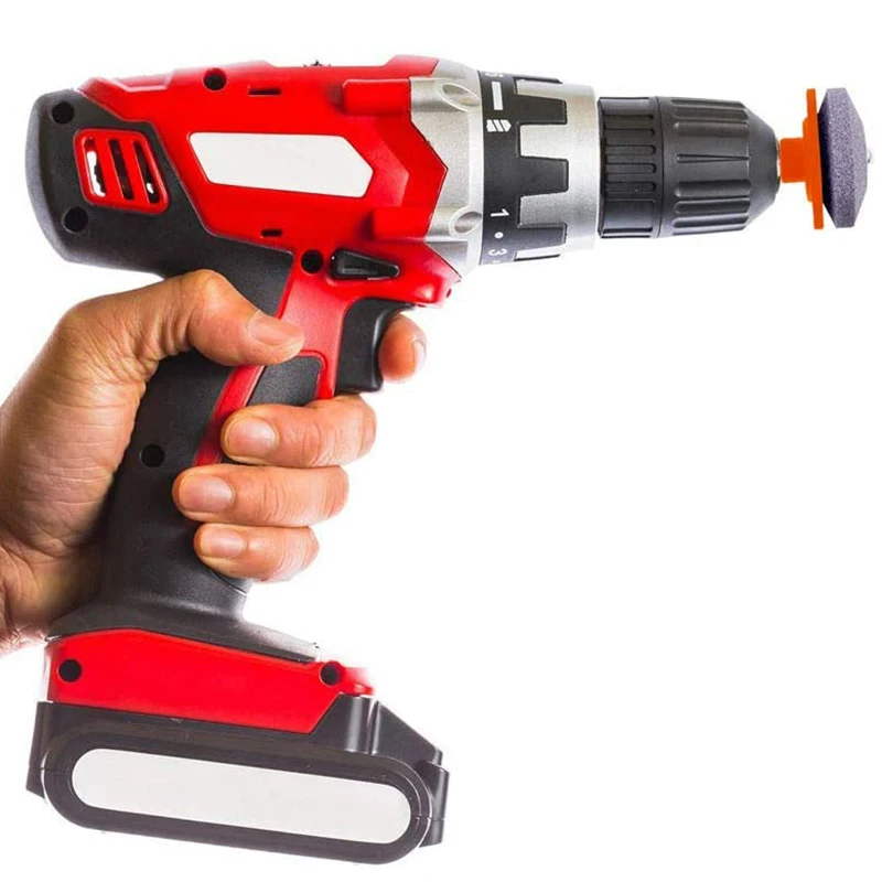 

Lawn Mower Sharpener Blade Sharpener, Drill Accessory, for Electric Drill Lawn Mower Sharpener, 3 Pieces