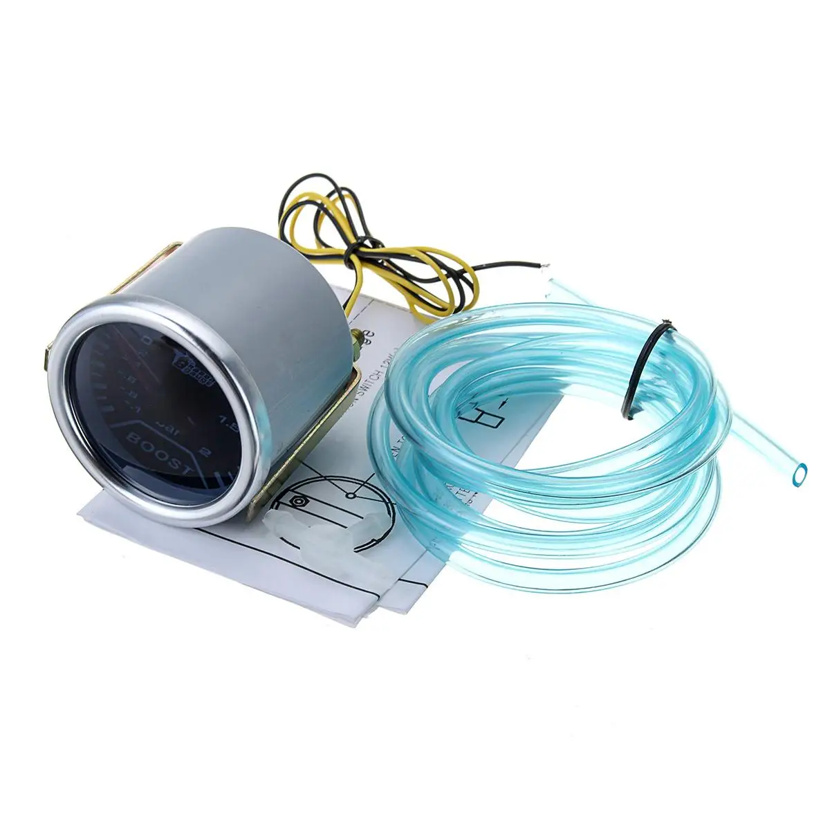 Универсальный автомобильный манометр 2 дюйма 52 мм измеритель давления Turbo Boost