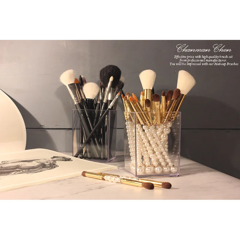 Makeup Brush Holder Acrylic Waterproof Makeup Brush Organizer Makeup Brushes Storage Container Cosmetic Accessory Tool GIRL Gift