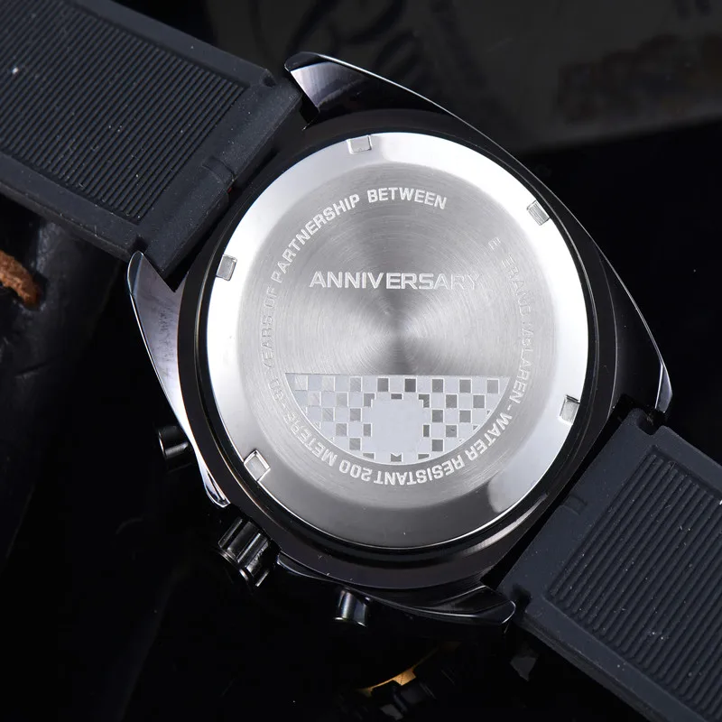

2021TAG- Men Watches Top Brand Luxury Stainless Steel Case Quartz Watch Male Clock Silicone Band Wristwatch