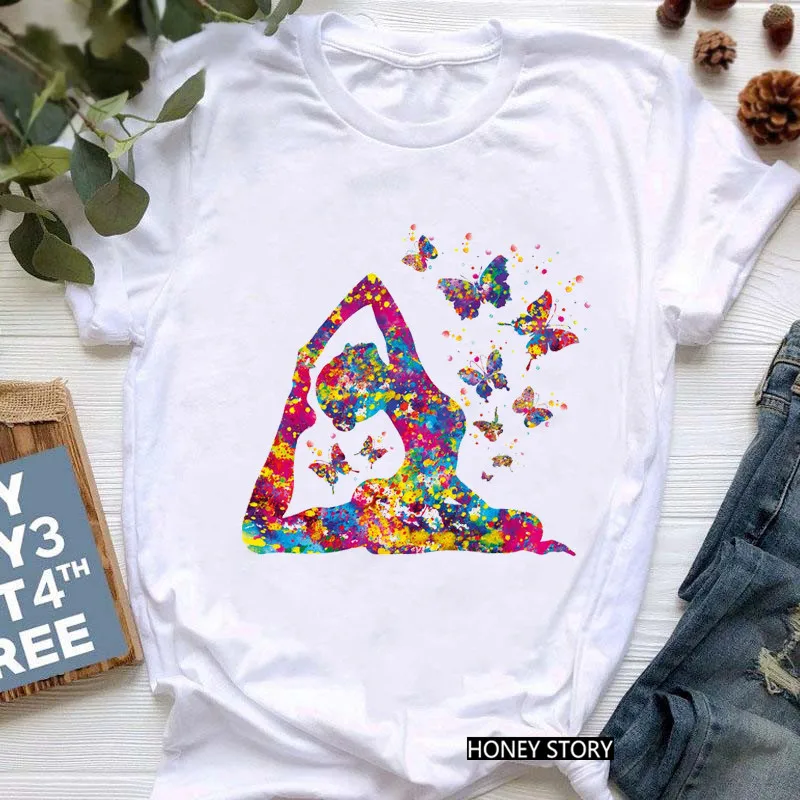 ZOGANK женская футболка с принтом птицы Ом АУМ нефритовый Будда медитация галстук