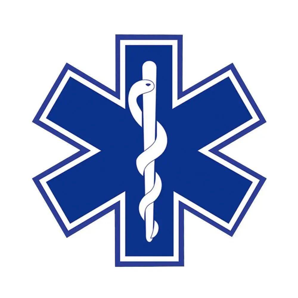 Наклейка на автомобиль STAR OF LIFE 10 см * шляпа из ПВХ наклейка хвост Светоотражающая