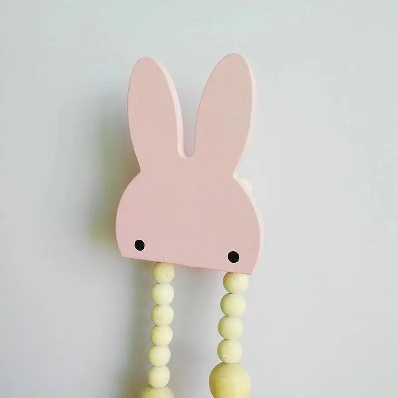 Скандинавские настенные крючки для детской комнаты крючок одежды с кроликом