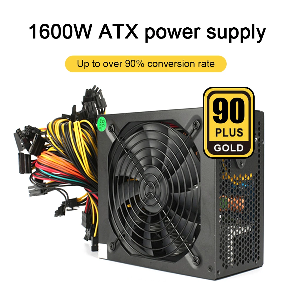 

JULONGFENGBAO1800W PSU Mining Power Supply Active PFC ATX ETH Asic Bitcoin Power Supply Switching Power Supply