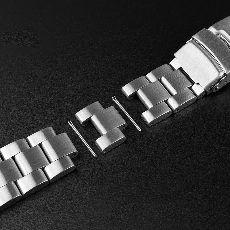 Fine Steel Watchband For Seiko 5 Water Ghosts Series SRPD63 Stainless Steel Watch Strap SKX007 Diving Watch Chain Men's Watch