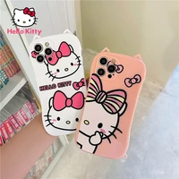 hello kitty case for iphone 1313pro13promax13minxxrxsxsmax1112pro12mini luxury pink phone case cover for women