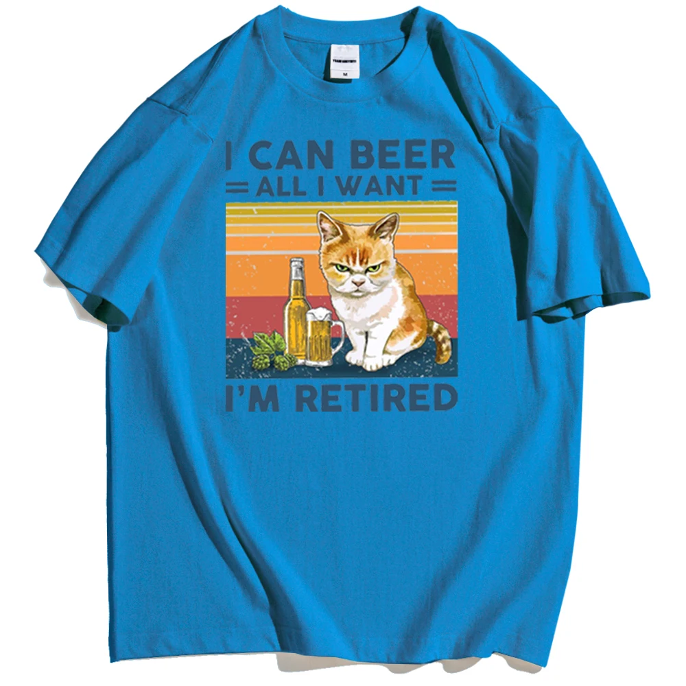 

2021 Summer Men's T-shirt Angry Cat Cartoon Print Pattern Hip Hop Oversized Clothing Retro High Quality Trend All-match