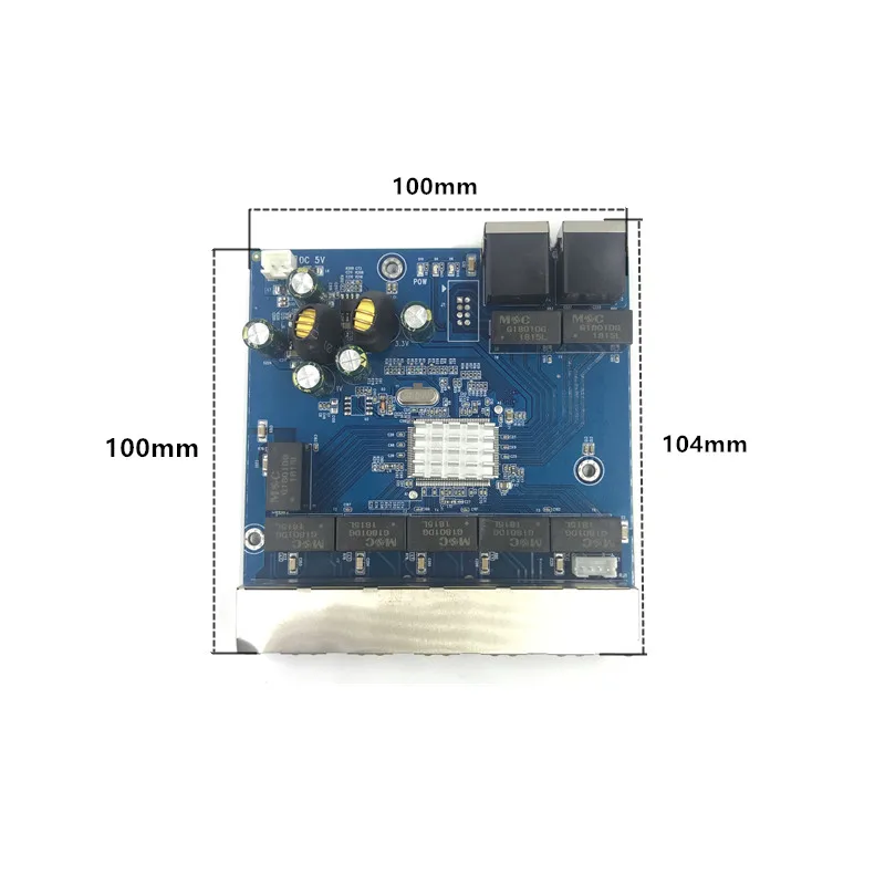 Промышленный коммутационный модуль Ethernet 5 портов неуправляемый 10/100 Мбит/с плата