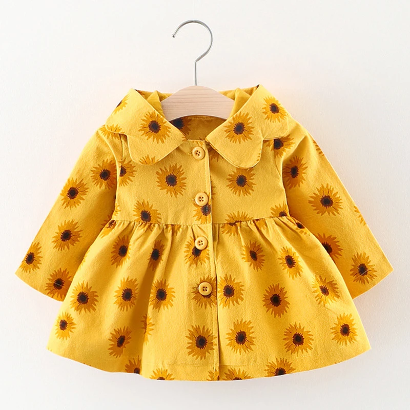 Ветровка для девочек на возраст 1-4 года с цветочным принтом | Детская одежда и