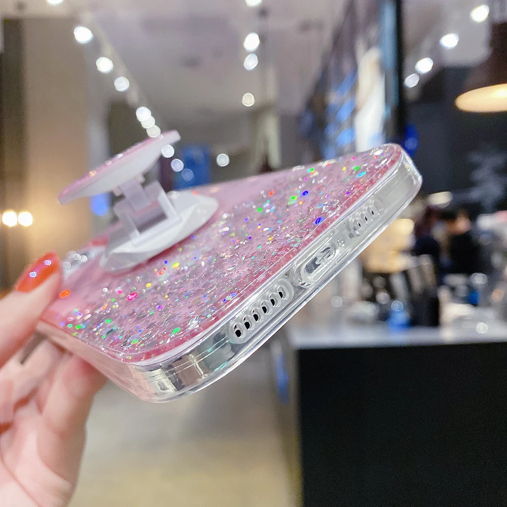 

Clear Glitter Phone Case For Huawei P40 P30 P20 Lite Pro Mate 30 20 Honor 20 30 Gradient Sequins Soft Phone Back Cover