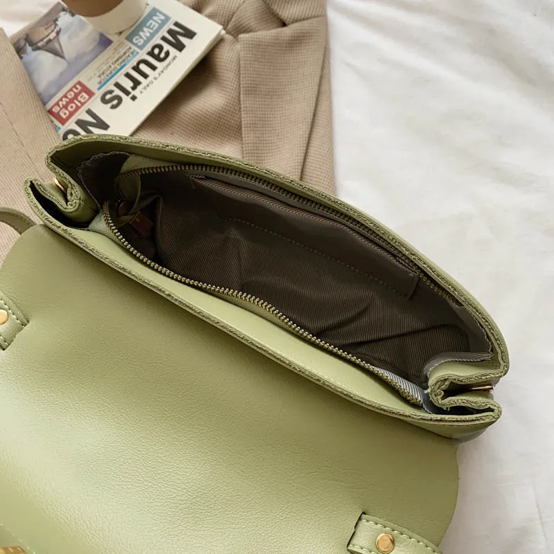

Luxury Designer Handbag Women's Bag 2021 High Quality Pu Leather Shoulder Bag Female Solid Color Crossbody Tote Bag Purse