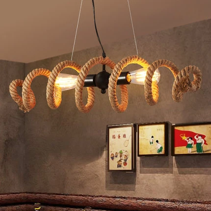 Американский кантри промышленный Лофт кованая железная трубка подвесная