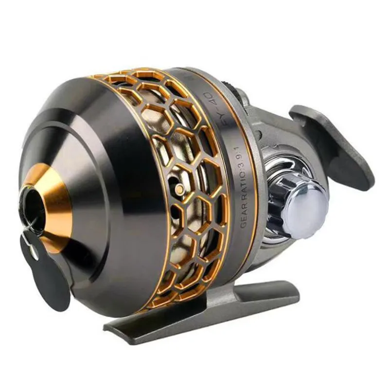 

New type of stainless steel fish reel rocker fishing boat fishing reel rotating hunting slingshot high-quality fishing reel 2020