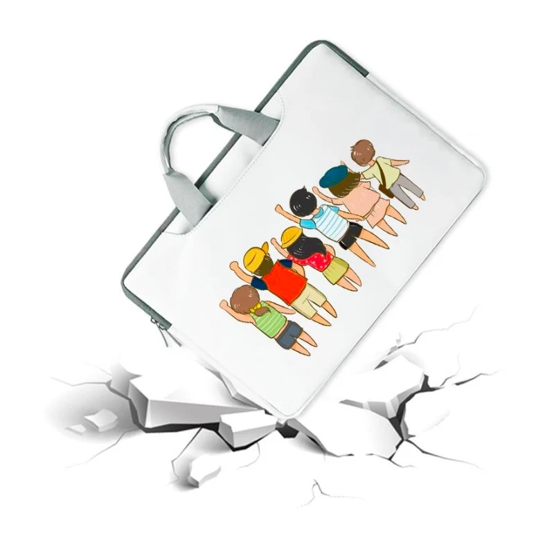 Симпатичная простая водонепроницаемая сумка через плечо для ноутбука 13 3/14/15/6/17