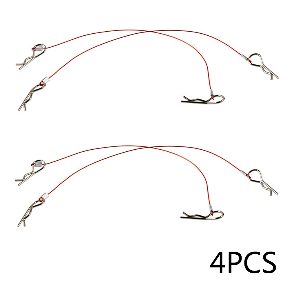 8 шт. гоночный зажим R Pin 1/10 1/8 RC стальной провод автомобильный корпус веревка Багги