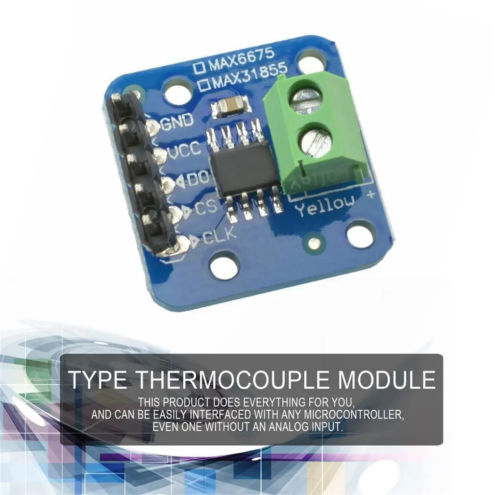 Модуль датчика температуры MAX31855 K Type плата термопары для Arduino от-200 ℃ до + 1350 выход L