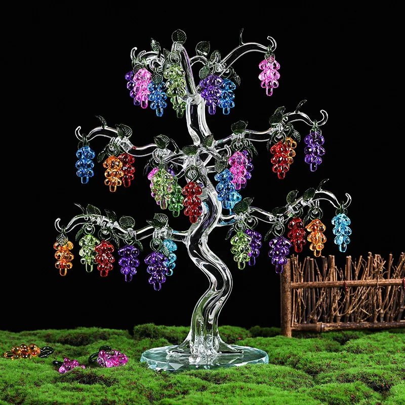Хрустальная Виноградная елка с 18/12/8/6/1 виноград фэншуй ремесло Домашний Декор