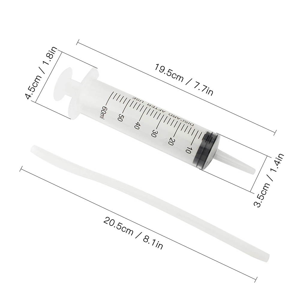 Bicycle Tire Tubeless Valves bike repairTool Bike Sealant Injector 60ml Syringe Rubber Hose Kit for MTB Road | Спорт и развлечения