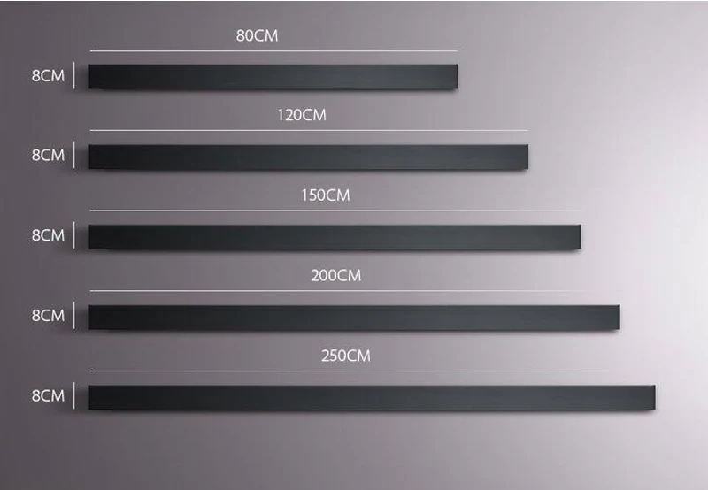 Minimalist Modern LED Wall Lamp - Creative Long Aluminum Sconce for Living Room, Bedroom, Bedside Lighting image 4