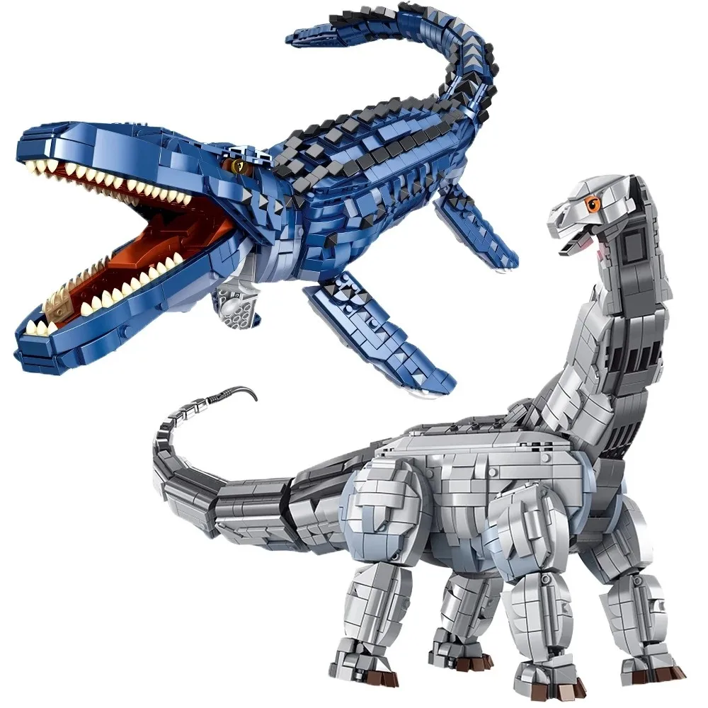 

Панлос мир Юрского периода, Overlord Of The Sea Mosasaur indominus Rex, модель динозавра, строительные блоки для мальчиков, игрушки, подарок на Хэллоуин